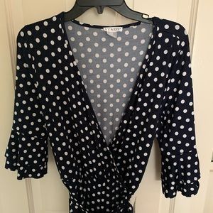 venus polka dot jumpsuit